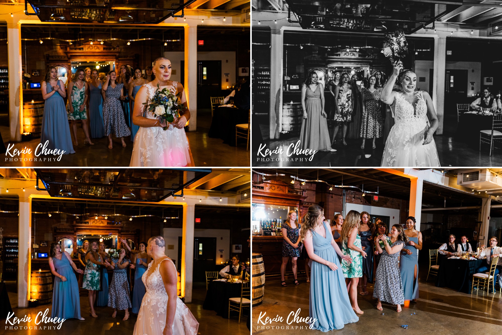 Great Lakes Brewing Company Tasting Room Wedding - Boquet Toss