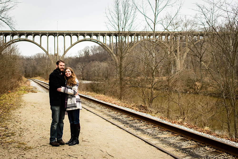 Couple along CVNP Railway